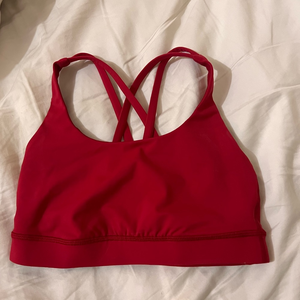 Red lululemon sports bra - I think it’s a 2 or 4, lightly used